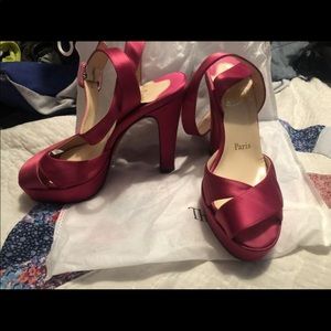 Magenta Christian louboutin shoes